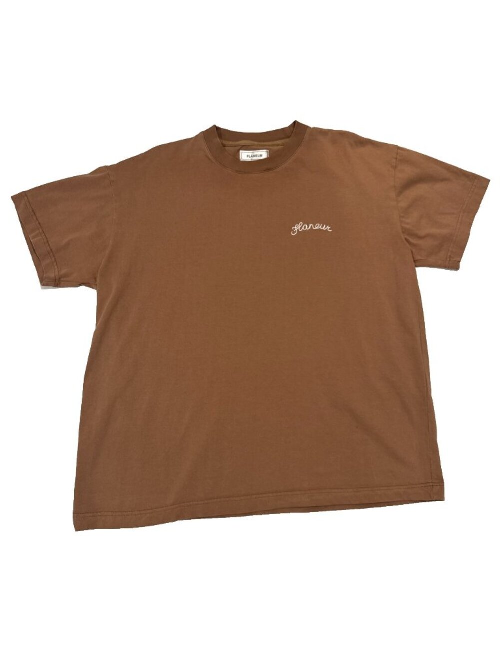 Flâneur Brown T-Shirt 100% Cotton Size XL